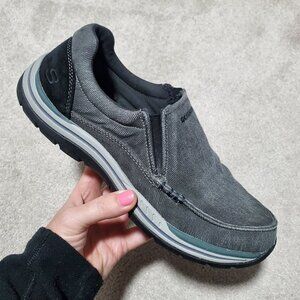 SKECHERS Expected Avillo Shoes Loafers Slip-On Casual Canvas Memory Foam M8 W9